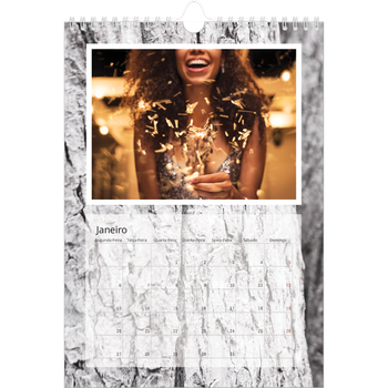 Calendário fotográfico A4 — Casca de árvore