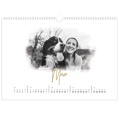 Calendário A3 Horizontal — Efeitos fotográficos [Maio]