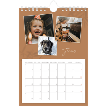 Calendário A5 — Com os pés no chão