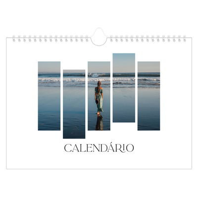Calendário A4 horizontal — Mosaicos de viagem [capa]