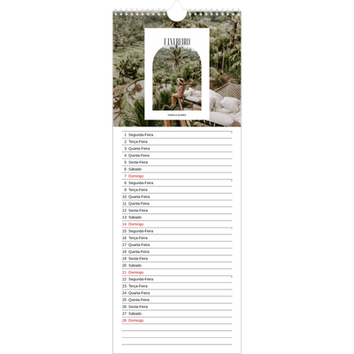 Calendário fino  — O arco aberto [Fevereiro]