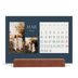 Calendário de mesa com suporte em madeira - horizontal  — Ardósia e serifas [Março]