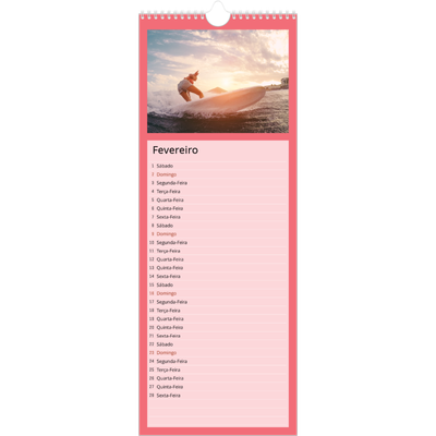 Calendário fino  — Colorir o meu mundo [Fevereiro]