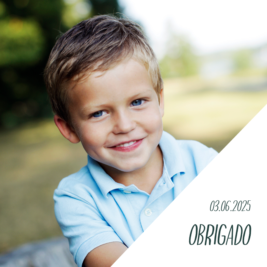 Cartões de agradecimento — Nova perspetiva