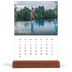 Calendário de mesa com suporte em madeira - vertical  — Serifa simples [Março]