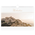 Calendário A4 horizontal — Faixa de script dourada [capa]