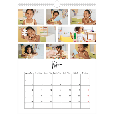 Calendário A3 — Arranjos fotográficos [Março]