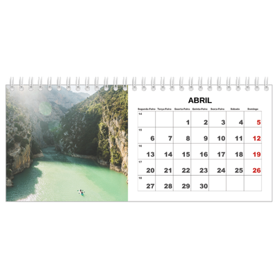 Calendários de mesa — Fotografia simples [Abril]