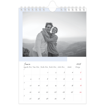 Calendário A5 — Ecrãs a cores