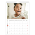 Calendário fotográfico A4 — Destaques vermelhos [capa]