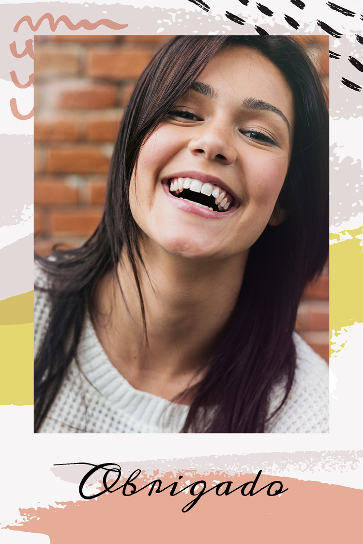 Cartões de agradecimento — Padrões pintados