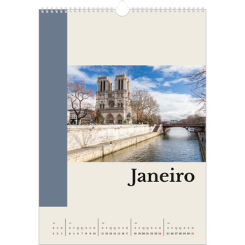 Calendário fotográfico A3 — Vistas do mundo