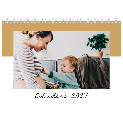 Calendário A4 duplo — Calendário da lista [capa]