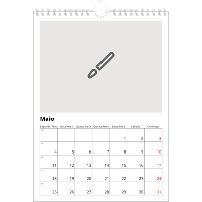 Calendário fotográfico A4 — Desenhe o seu próprio produto [capa]
