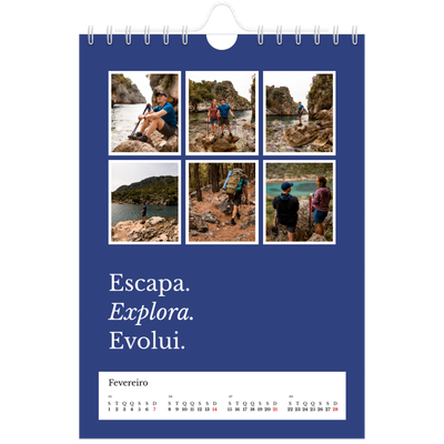 Calendário A5 — Terra editorial [Fevereiro]