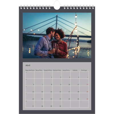 Calendário fotográfico A4 — Colorir o meu mundo [Abril]