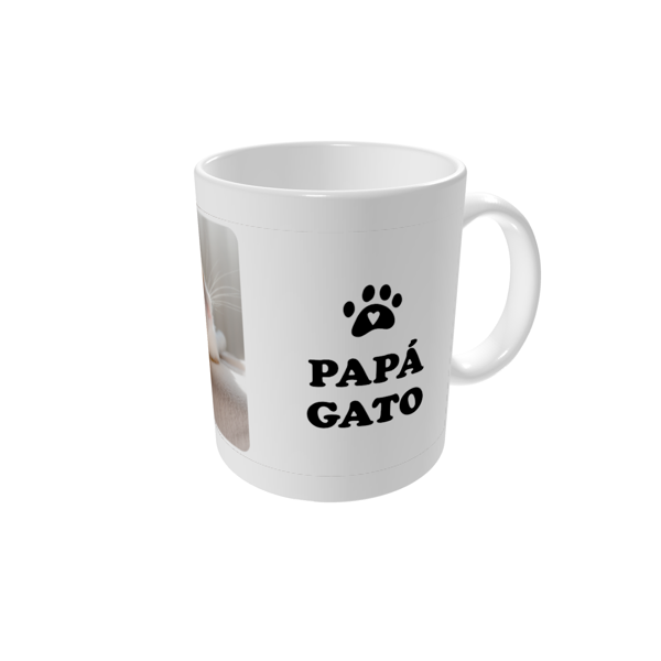 Canecas personalizadas — Papá gato - branco