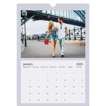 Calendário fotográfico A3 — Colorir o meu mundo