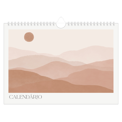 Calendário A4 horizontal — Citações de bem-estar [capa]