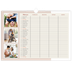 Calendário de família horizontal A3 — Molduras terrosas Planner - Família de 4 [Março]