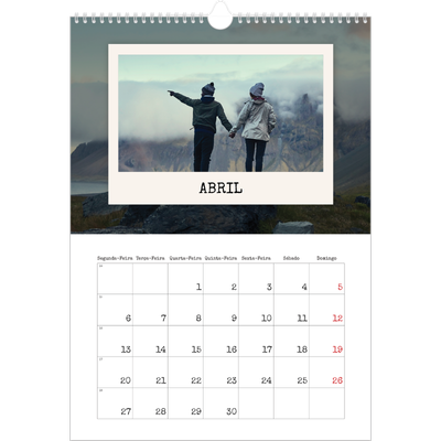 Calendário A3 — A edição de retrato [Abril]