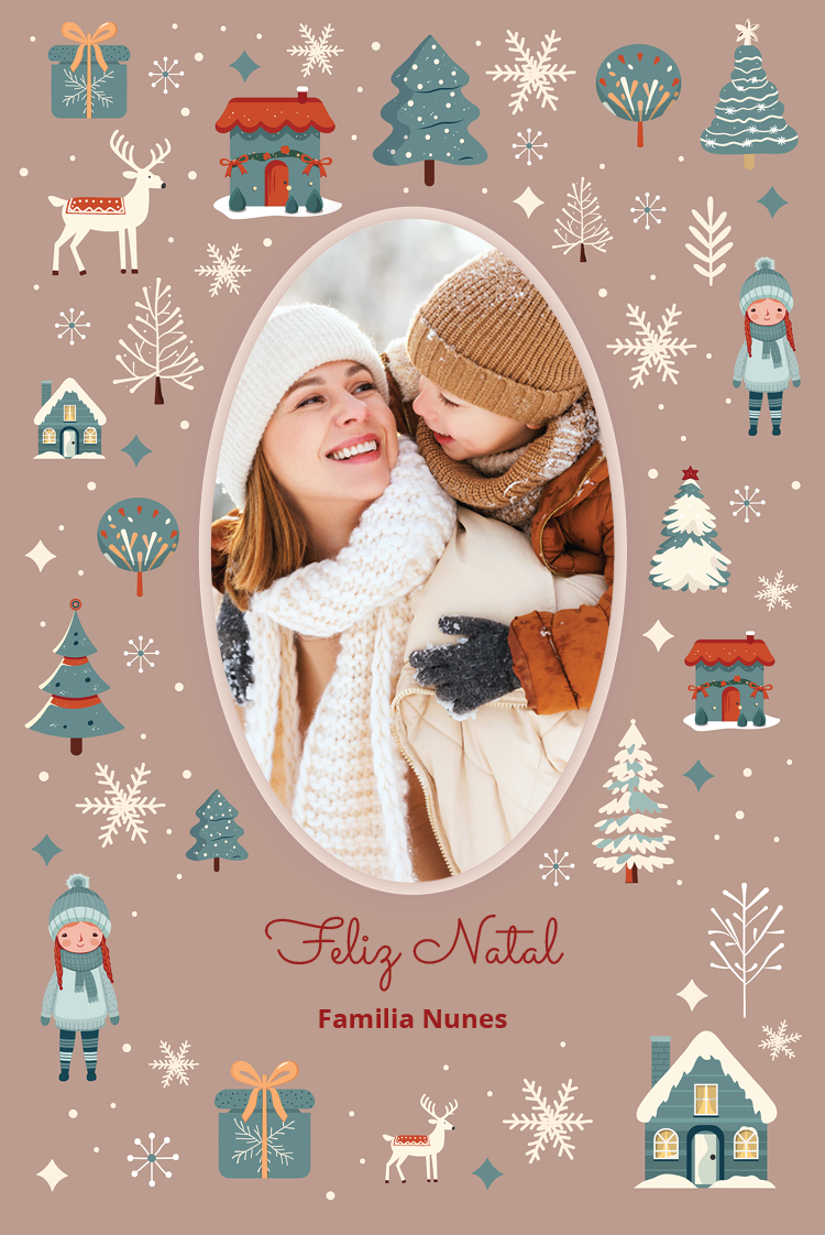 Cartões — Desejos de inverno acolhedores