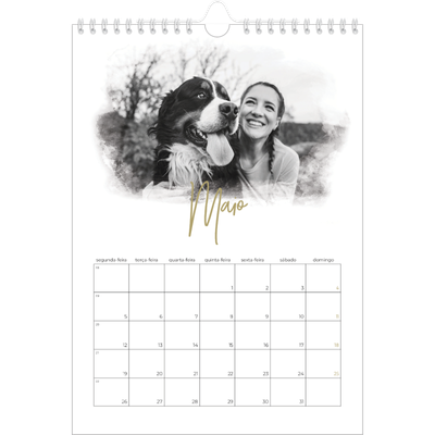 Calendário fotográfico A4 — Efeitos fotográficos [Maio]