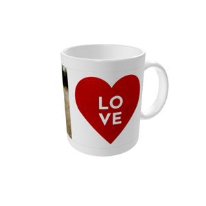 Canecas personalizadas — Coração vermelho grande