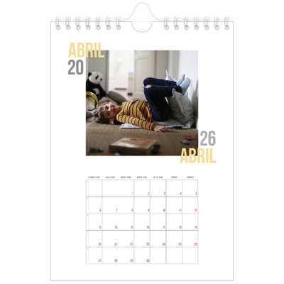 Calendário A5 — Tipo de casal [Abril]