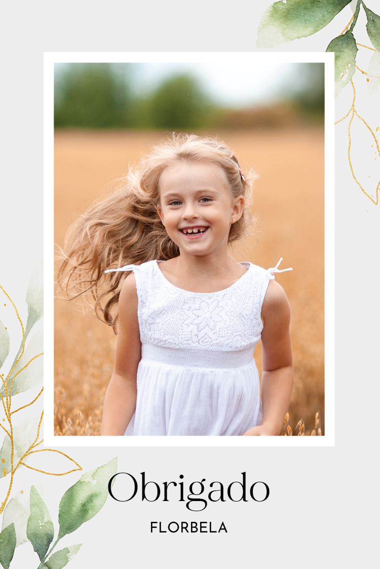 Cartões de agradecimento — Salpicos florais