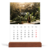 Calendário de mesa com suporte em madeira - vertical  — Escapadinha infinita [Março]