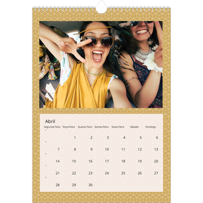 Calendário A3 — Geométrico [Abril]