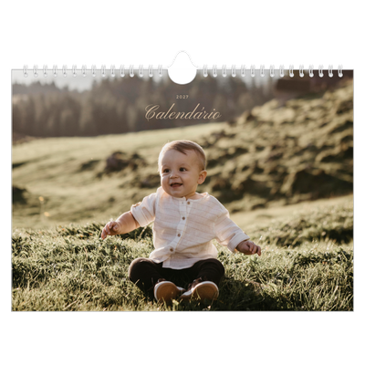 Calendário A4 horizontal — Caixas de tiras fotográficas [capa]