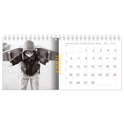 Calendários de mesa — Estilo Heritage [Abril]
