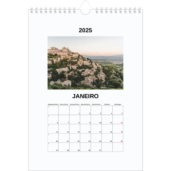 Calendário fotográfico A4 — Fotografia simples
