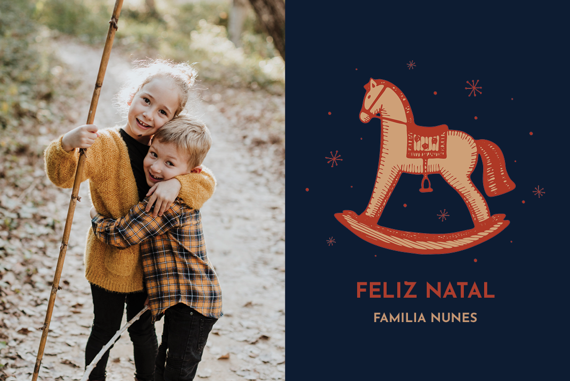 Cartões — Cavalo de baloiço vintage