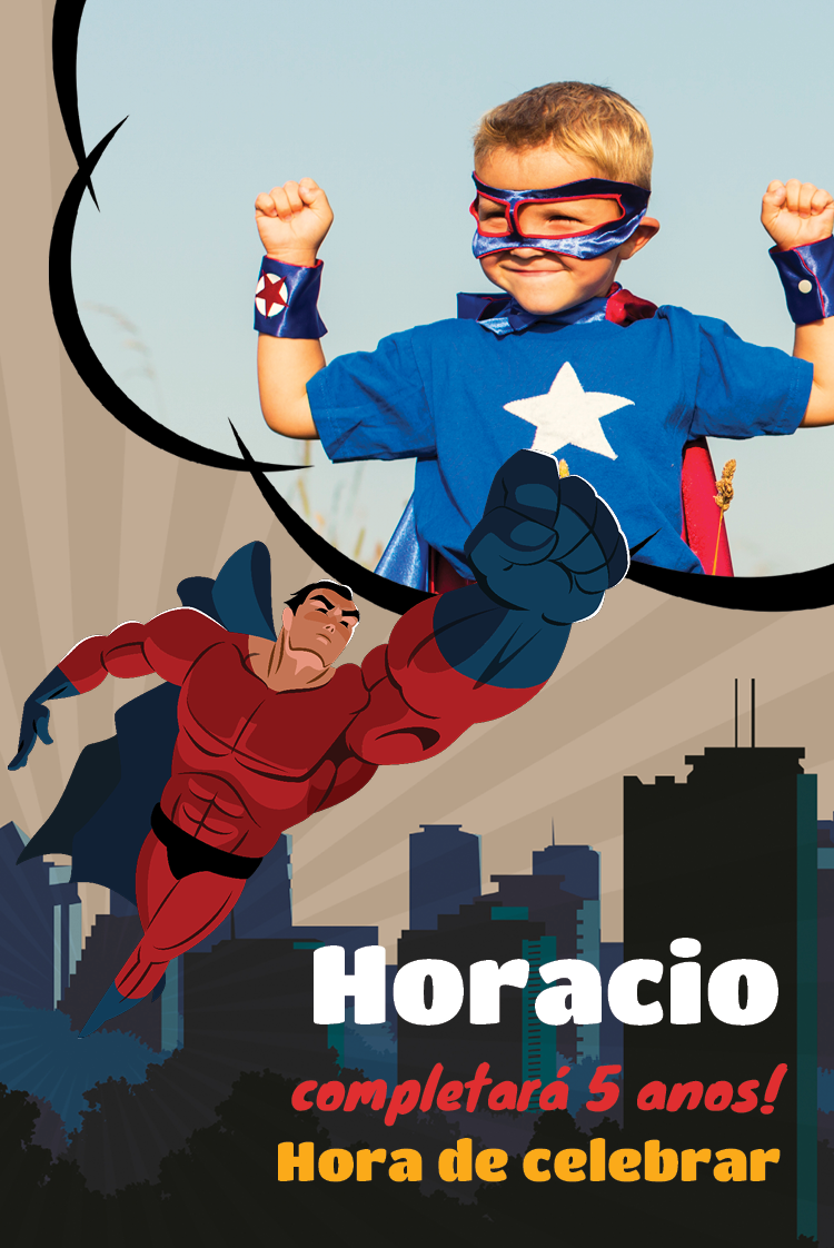 Convites — Super-herói