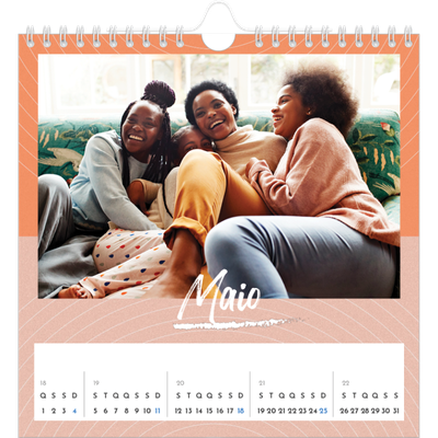 Calendário quadrado — Cor e padrão [capa]