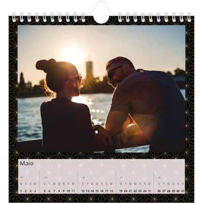 Calendário quadrado — Geométrico [capa]