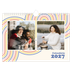 Calendário A4 horizontal — Linhas retro [capa]