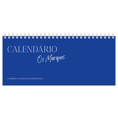 Calendários de mesa — Clássico cobalto [capa]
