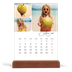 Calendário de mesa com suporte em madeira - vertical  — Instantâneos e escrita [capa]