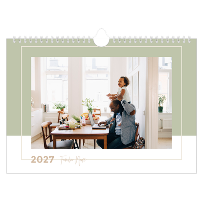 Calendário A4 horizontal — Molduras de terra [capa]