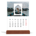 Calendário de mesa com suporte em madeira - vertical  — O arco aberto [Abril]
