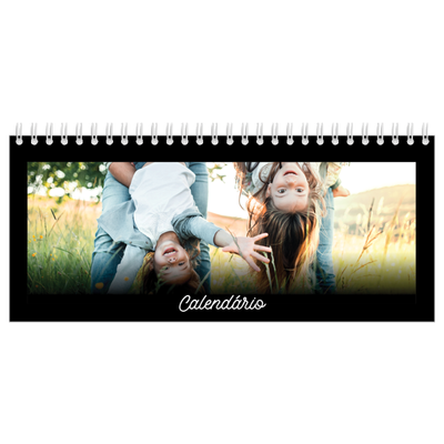 Calendários de mesa — Preto mínimo [capa]