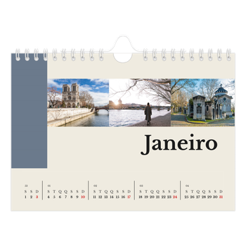 Calendário de Fotografias A5 Paisagem — Vistas do mundo