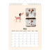 Calendário A5 — Patas de cão e garatujas [Março]
