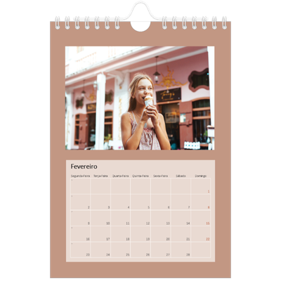 Calendário A5 — Cores da terra [Fevereiro]