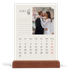 Calendário de mesa com suporte em madeira - vertical  — Iniciais em flor [capa]