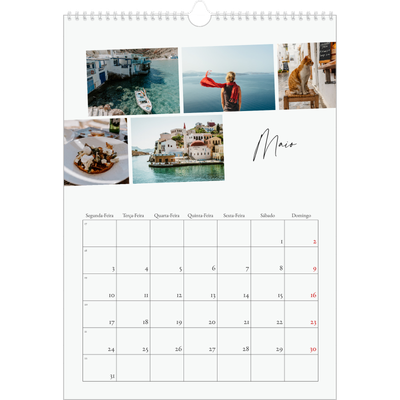 Calendário A3 — Férias na cidade [Maio]
